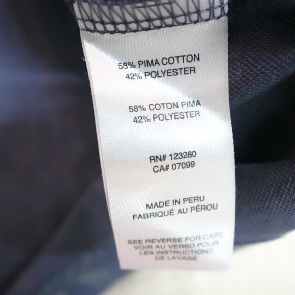 Travis Mathew Polo Shirt Medium Blue Floral All Over Navy-Marine Hawaii - Picture 5 of 8